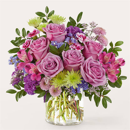 Glass Half Full Bouquet –  Jazmin Flowers, Chicago IL