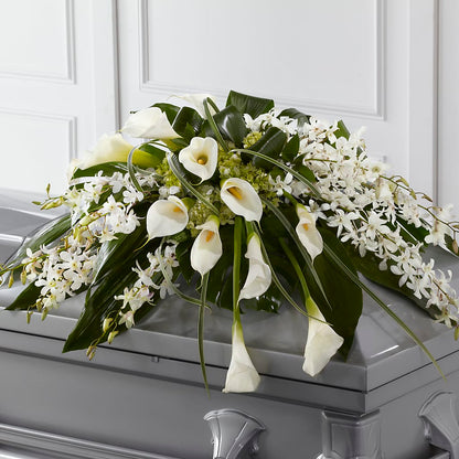 Angel Wings Casket Spray –  Jazmin Flowers, Chicago IL