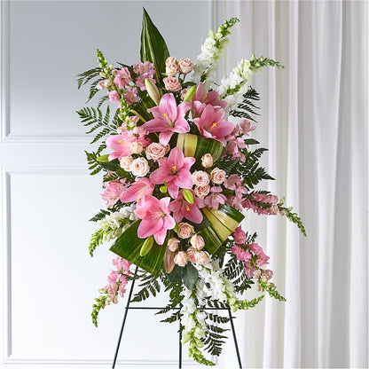 Elegant Embrace Standing Spray –  Jazmin Flowers, Chicago IL