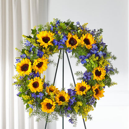 Bright Rays Wreath –  Jazmin Flowers, Chicago IL