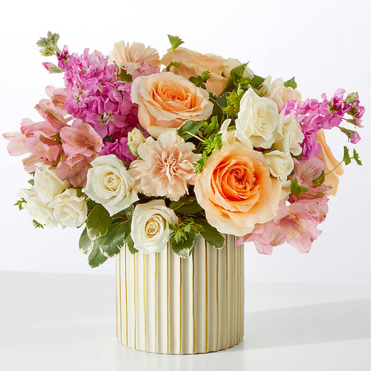 Paradise Bouquet with Ivory Vase –  Jazmin Flowers, Chicago IL