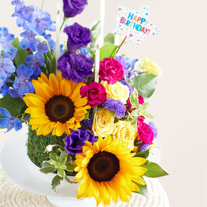 Star of the Day Floral Cake –  Jazmin Flowers, Chicago IL