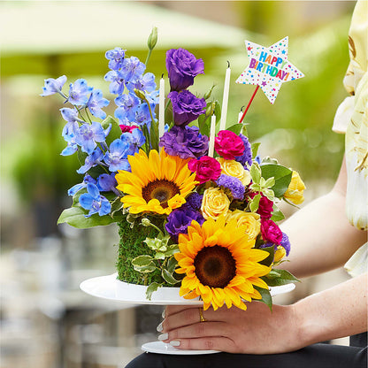 Star of the Day Floral Cake –  Jazmin Flowers, Chicago IL