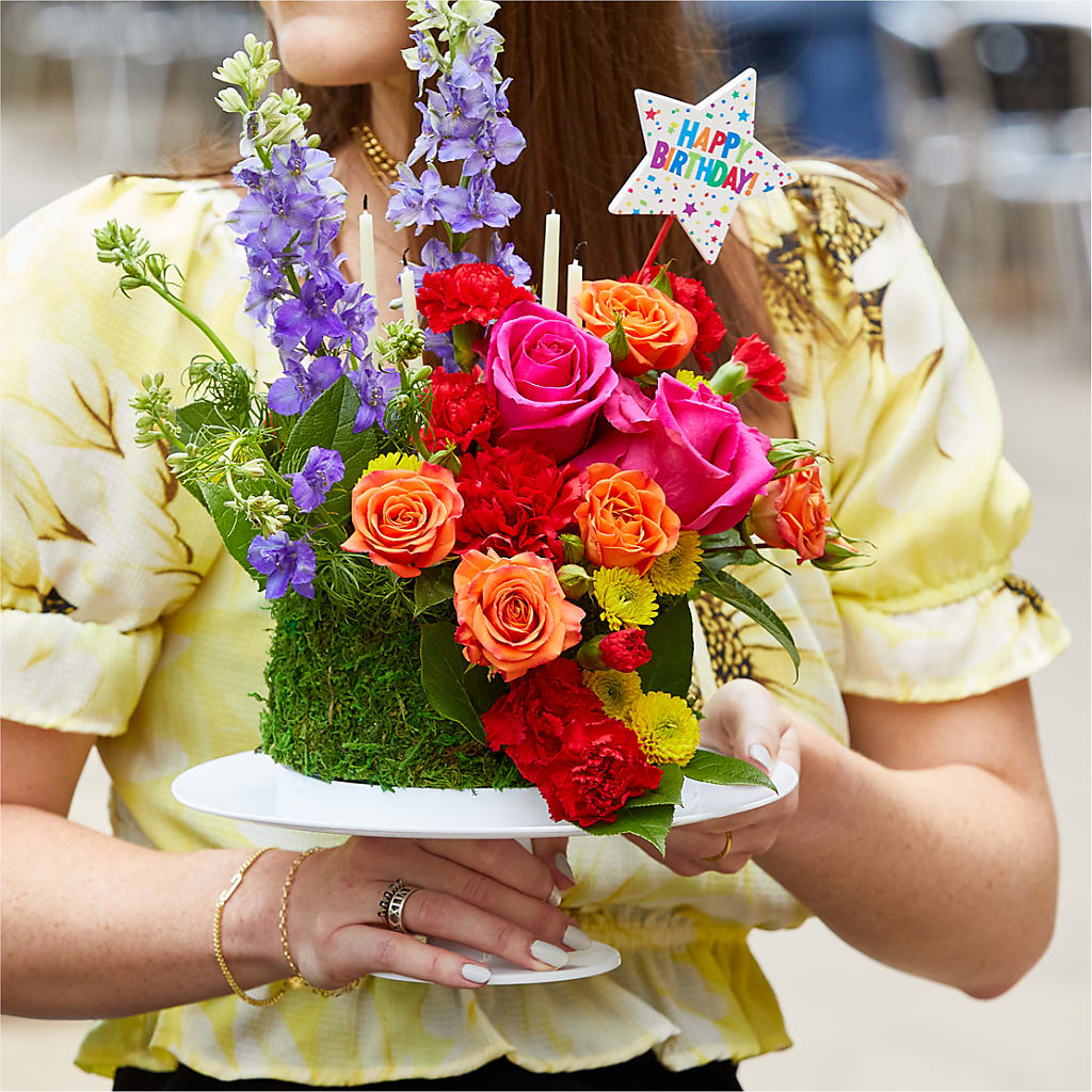 Best Year Yet Floral Cake –  Jazmin Flowers, Chicago IL