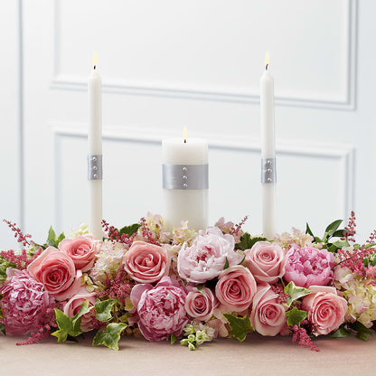 Worldwide Romance Unity Candle Arrangement –  Jazmin Flowers, Chicago IL