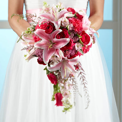 Lily & Rose Bouquet –  Jazmin Flowers, Chicago IL