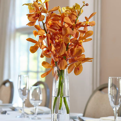 Orange Mokara Bud Vase –  Jazmin Flowers, Chicago IL